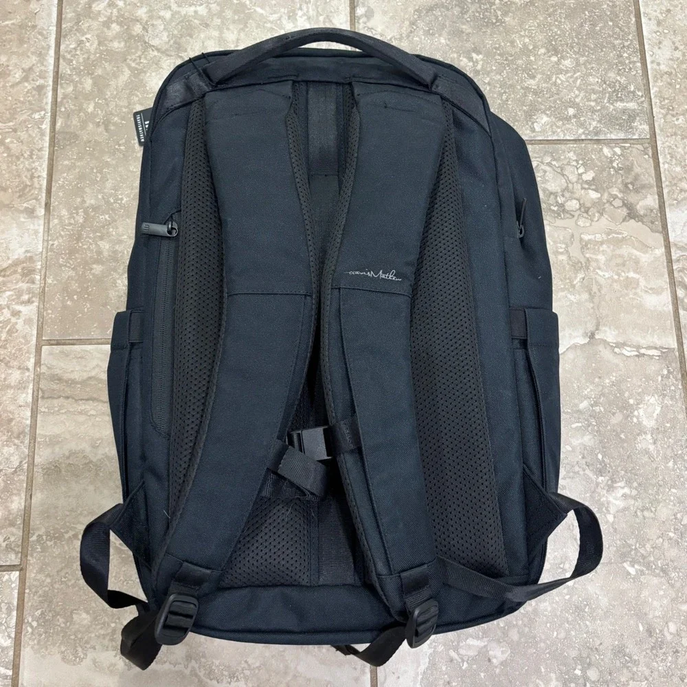 TravisMathew  Backpack Black Mens Travel Laptop Bag New